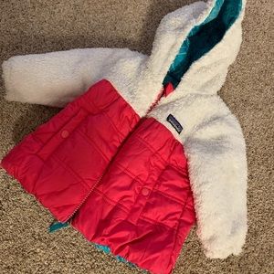 Reversible 12-18 month baby girl Patagonia coat